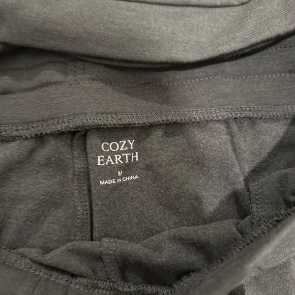 Cozy Earth Brushed Bamboo Pullover Crew and Jogger Pant Set - Graphite - Picture 9 of 11
